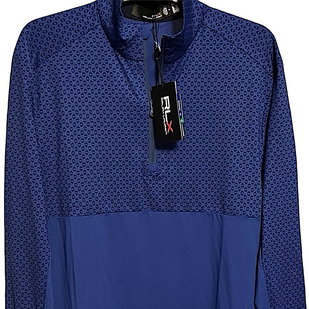 Ralph Lauren RLX Golf Stretch Jersey Quarter-Zip Pullover Mens MD Performance